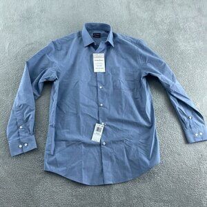Van Heusen Mens Regular Fit Stain Shield Stretch Button-Up Shirt Medium NWT 4005